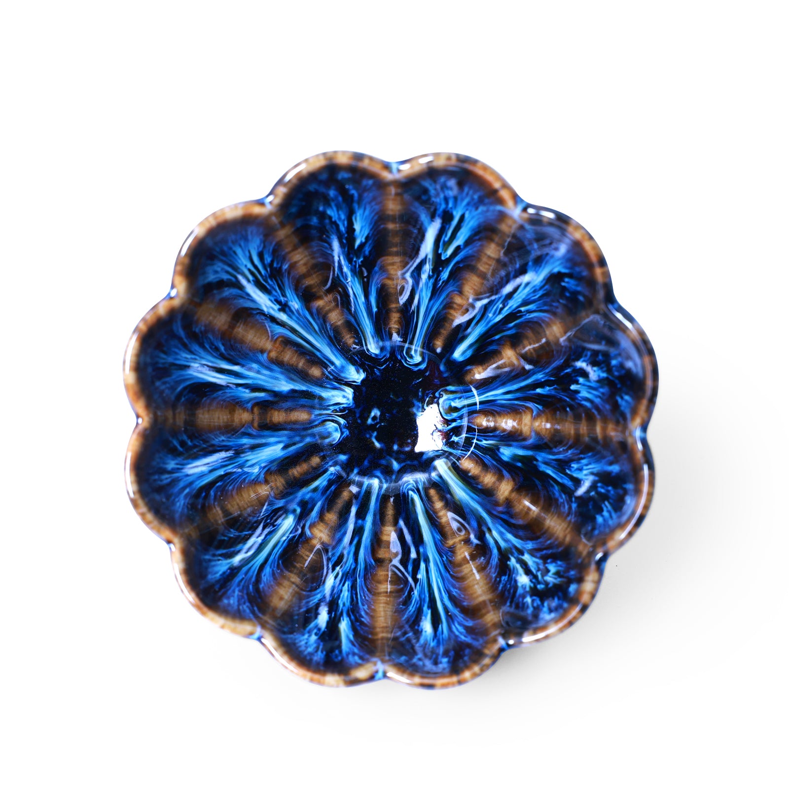 Blue Flame Chrysanthemum Petal Jianzhan