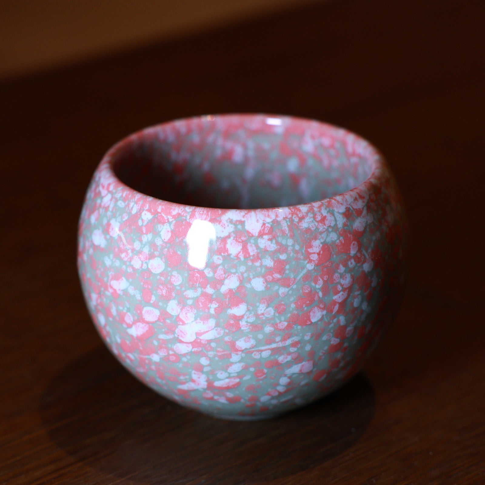 Pinkish Cyan Cherry Petal Jianzhan