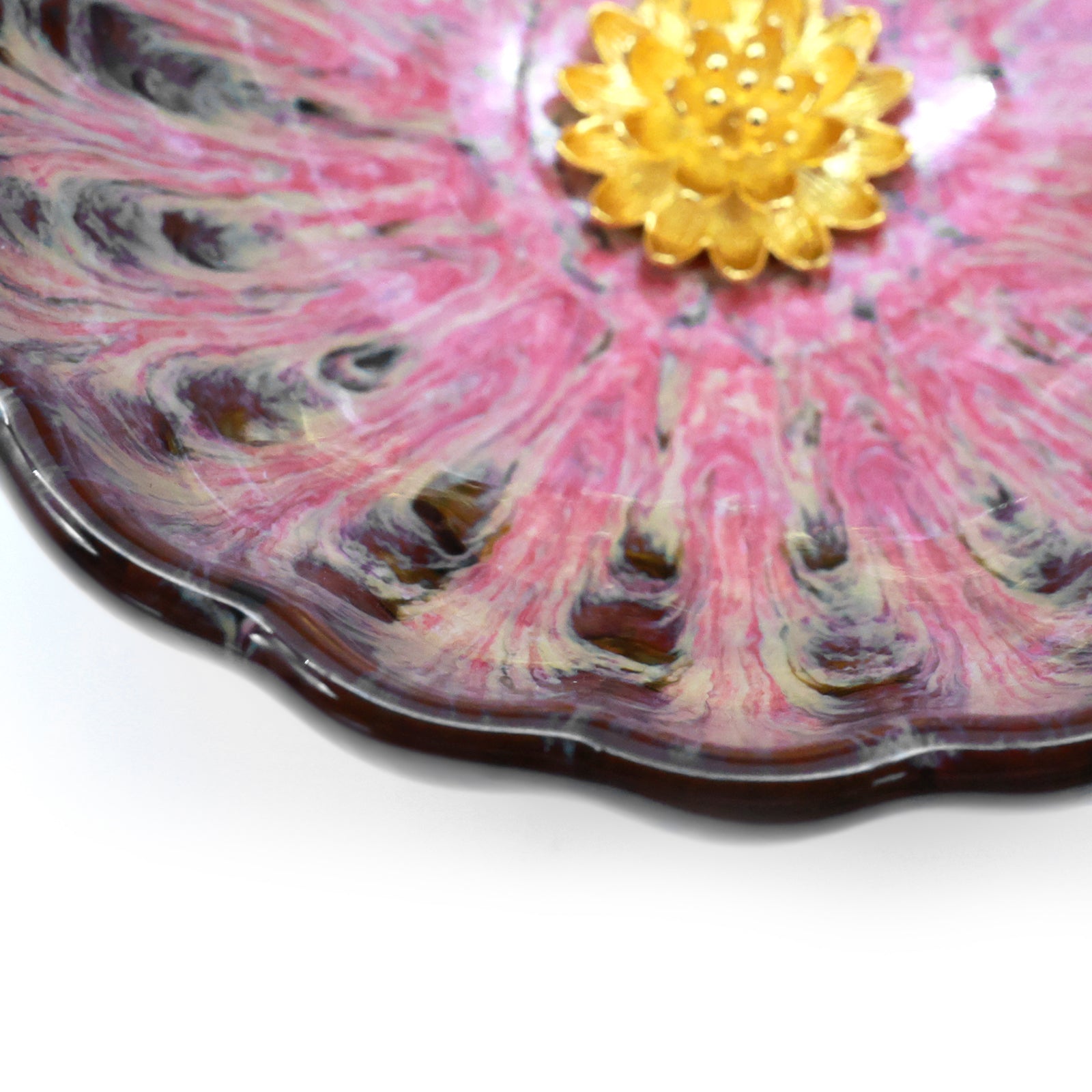 Crimson Peacock-Gold Lotus Jianzhan