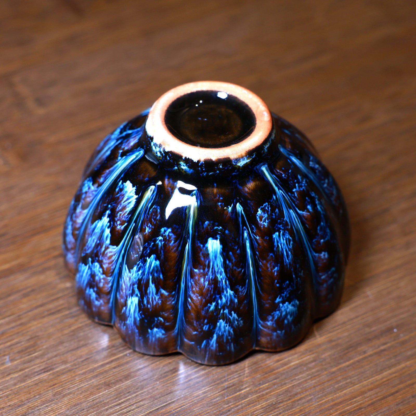 Blue Flame Chrysanthemum Petal Jianzhan